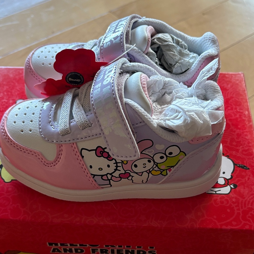 Hello Kitty Pink and White Kids Sneakers